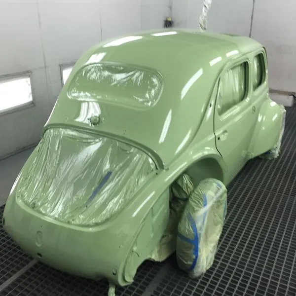 Peinture d’une voiture de collection